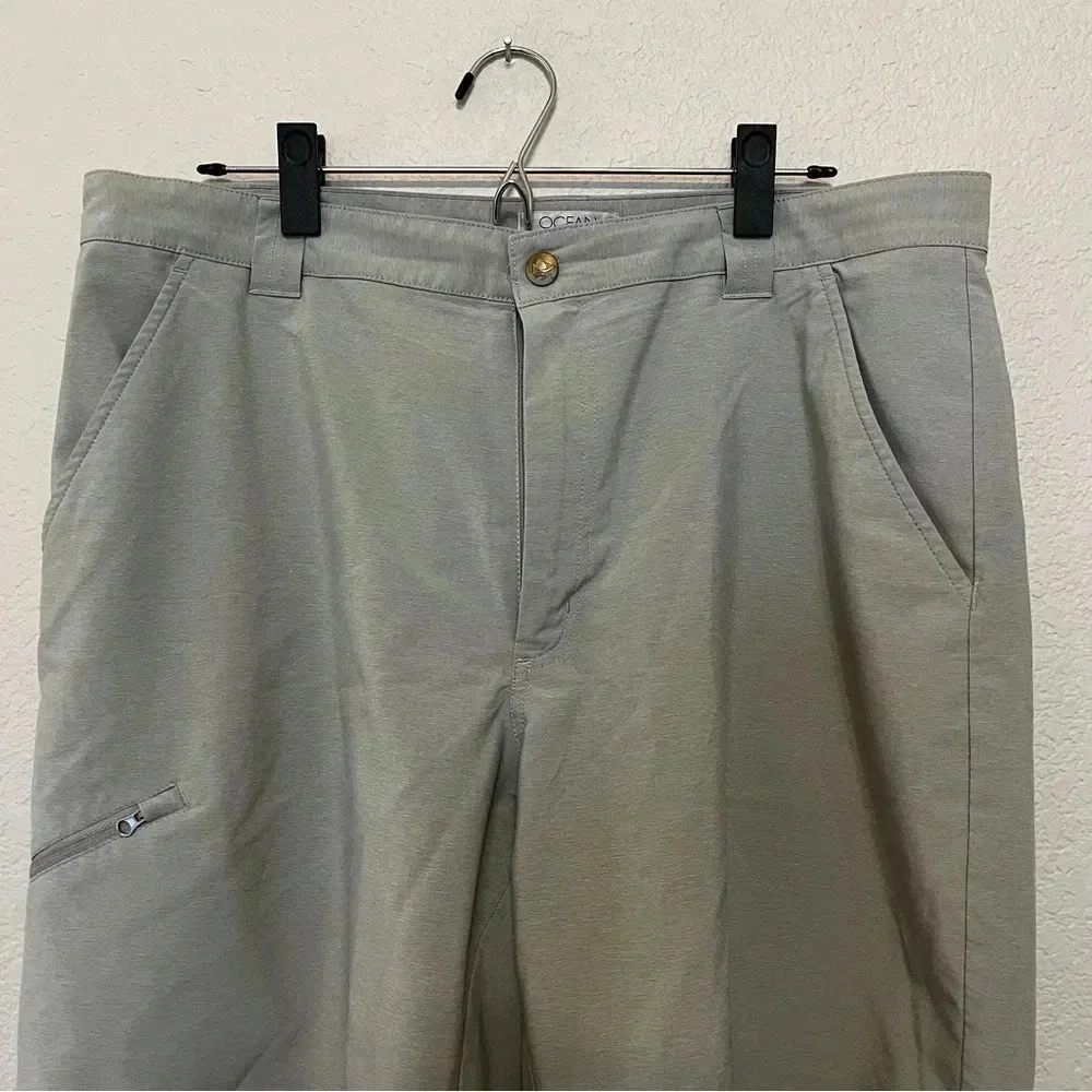 Ocean Coast men's light gray polyester shorts size 36